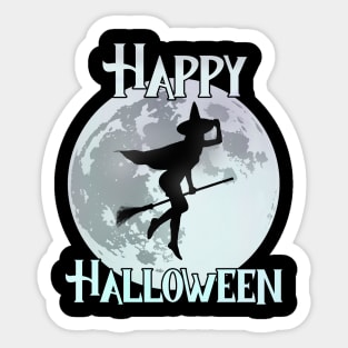 Happy Halloween - The Flying Witch Sticker